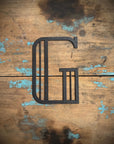 Black 5" or 12" Art Deco Metal Lettering A-Z 0-9