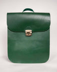 Classic Leather Saddle Bag with Vintage Style and Laptop Pocket