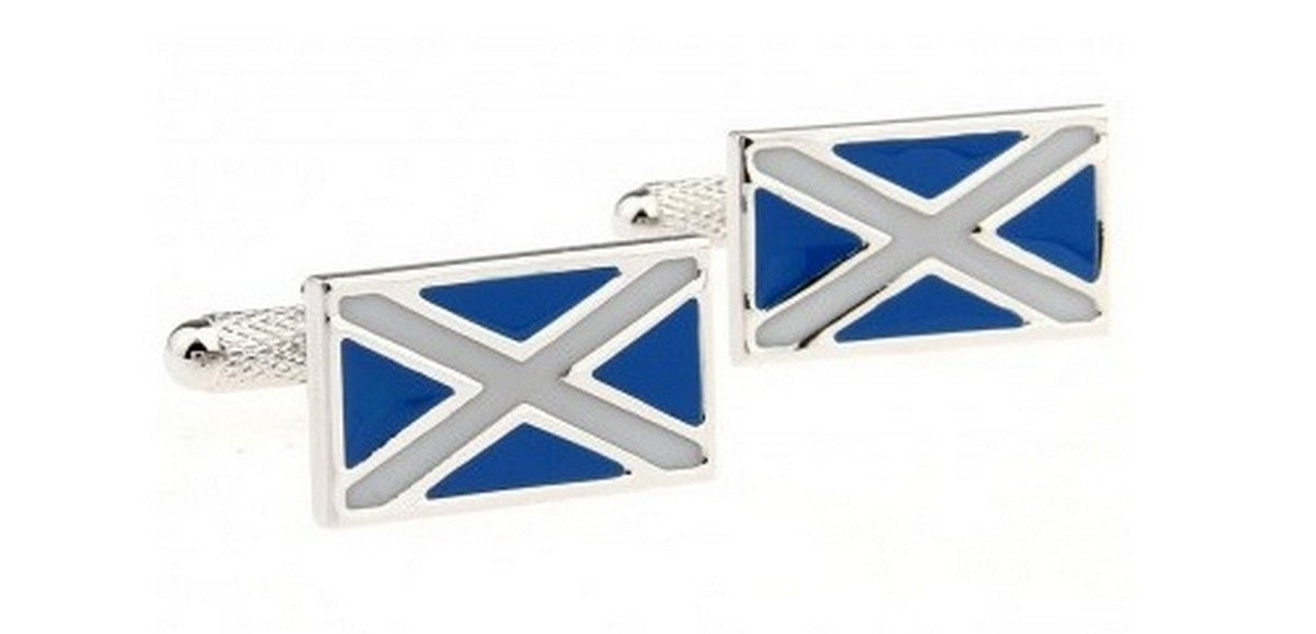 St Andrew's Scottish cross cufflinks