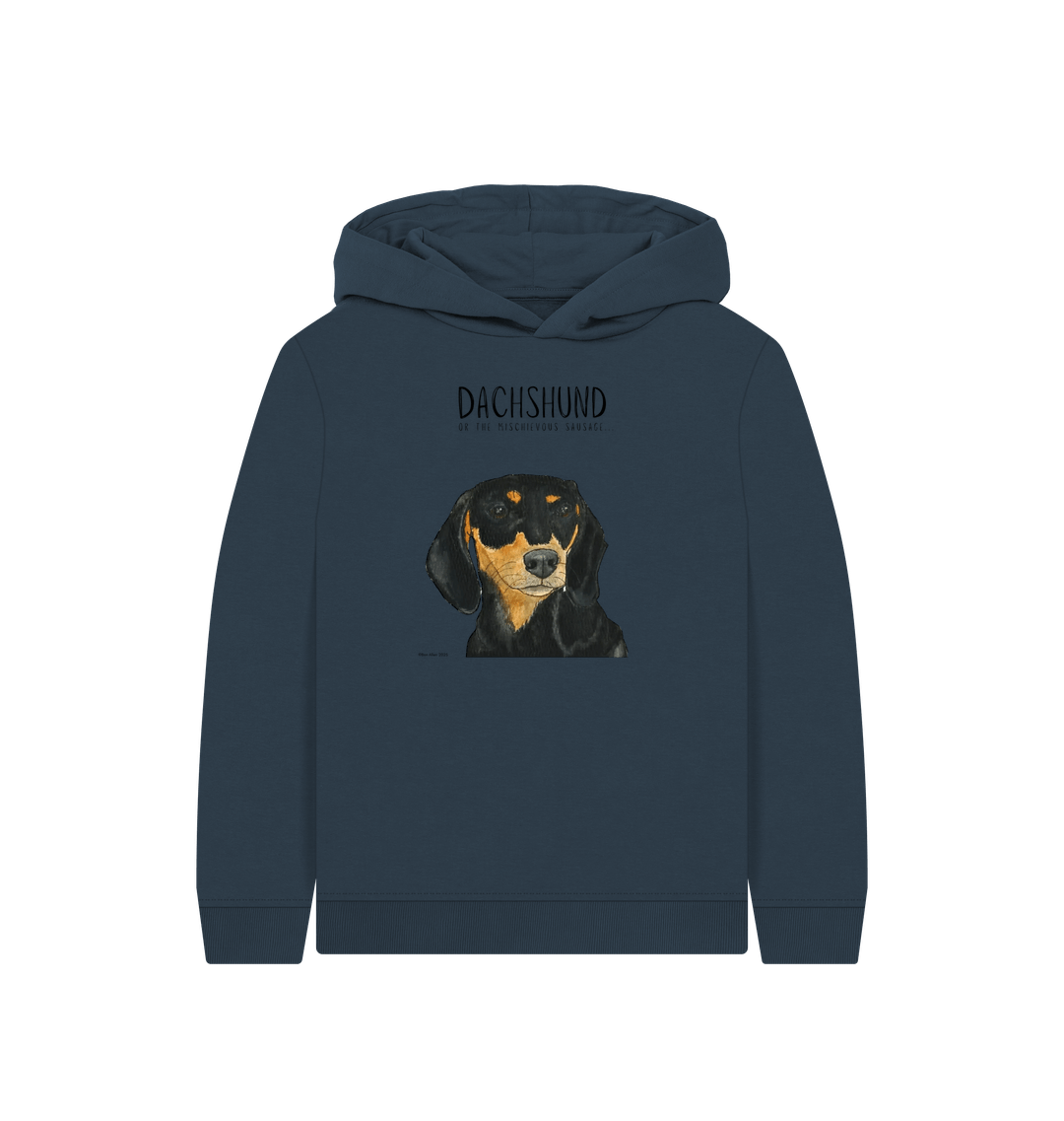 Mischievous Black &amp; Tan Sausage Hoodie – Snuggles, Sass &amp; Sustainability!