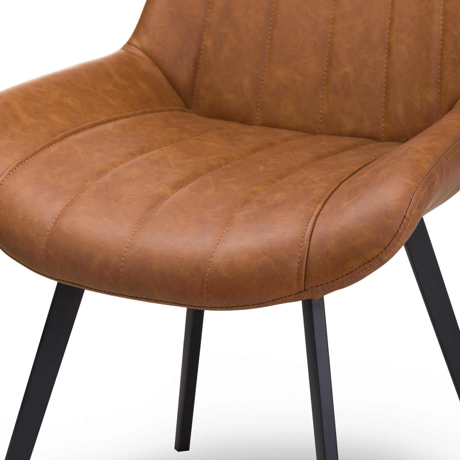 Malmo Tan Dining Chair Modern Scandinavian Style