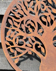 Rusty Tree Of Life Garden Decoration