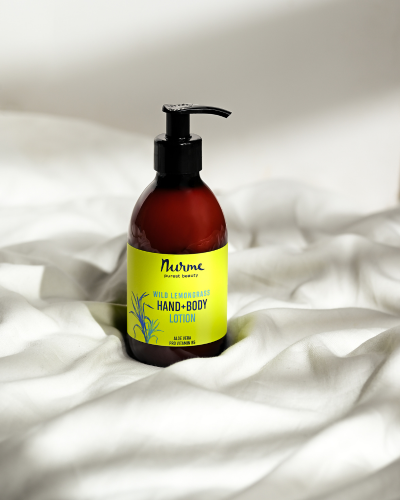 Wild Lemongrass Hand &amp; Body Lotion - Revitalizing &amp; Hydrating with Natural Ingredients by Nurme at www.brixbailey.com