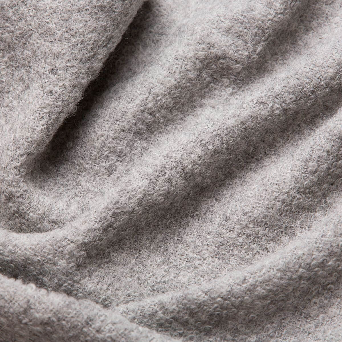 Natural Superfine Alpaca Wool Boucle Throw