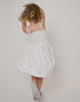 Let's Play Floral Jersey Dress - Cream