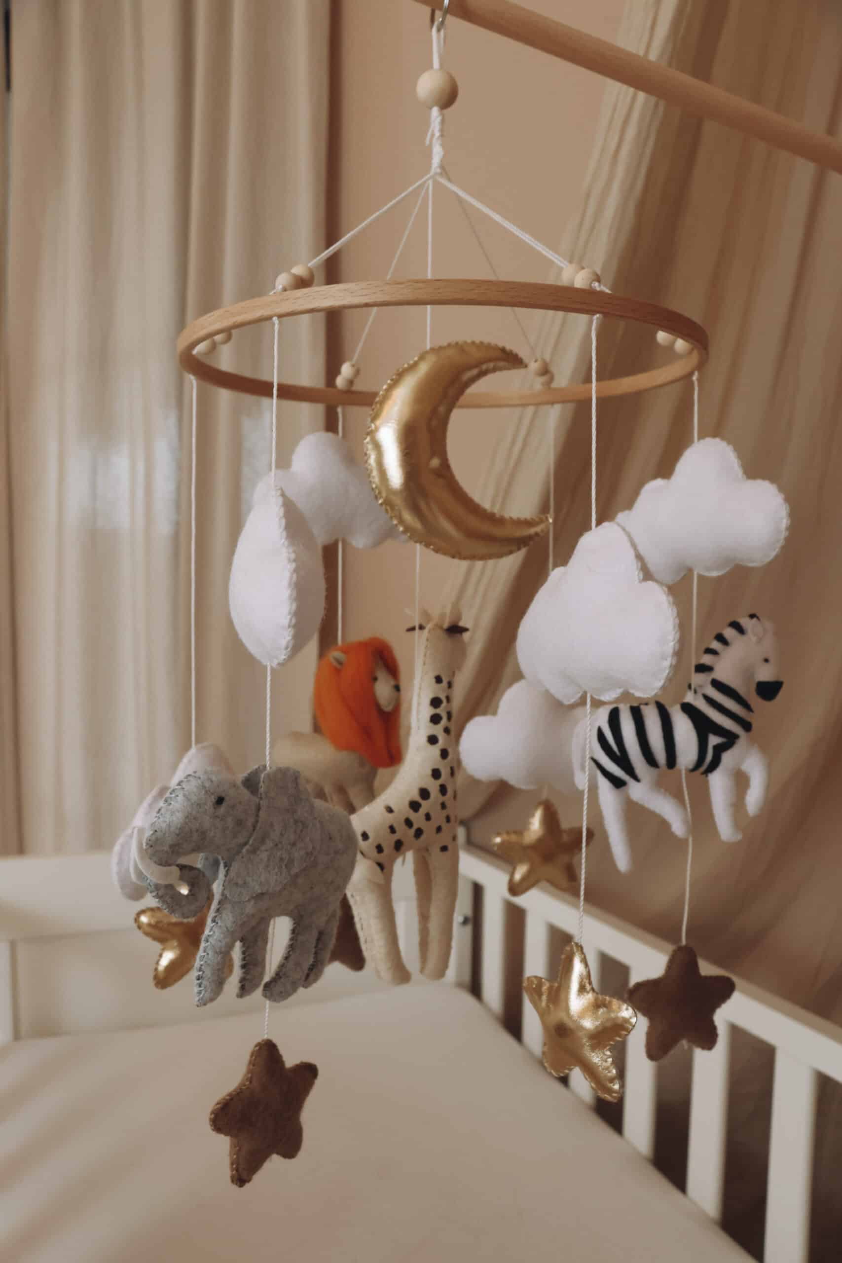 Handmade Safari baby mobile-4