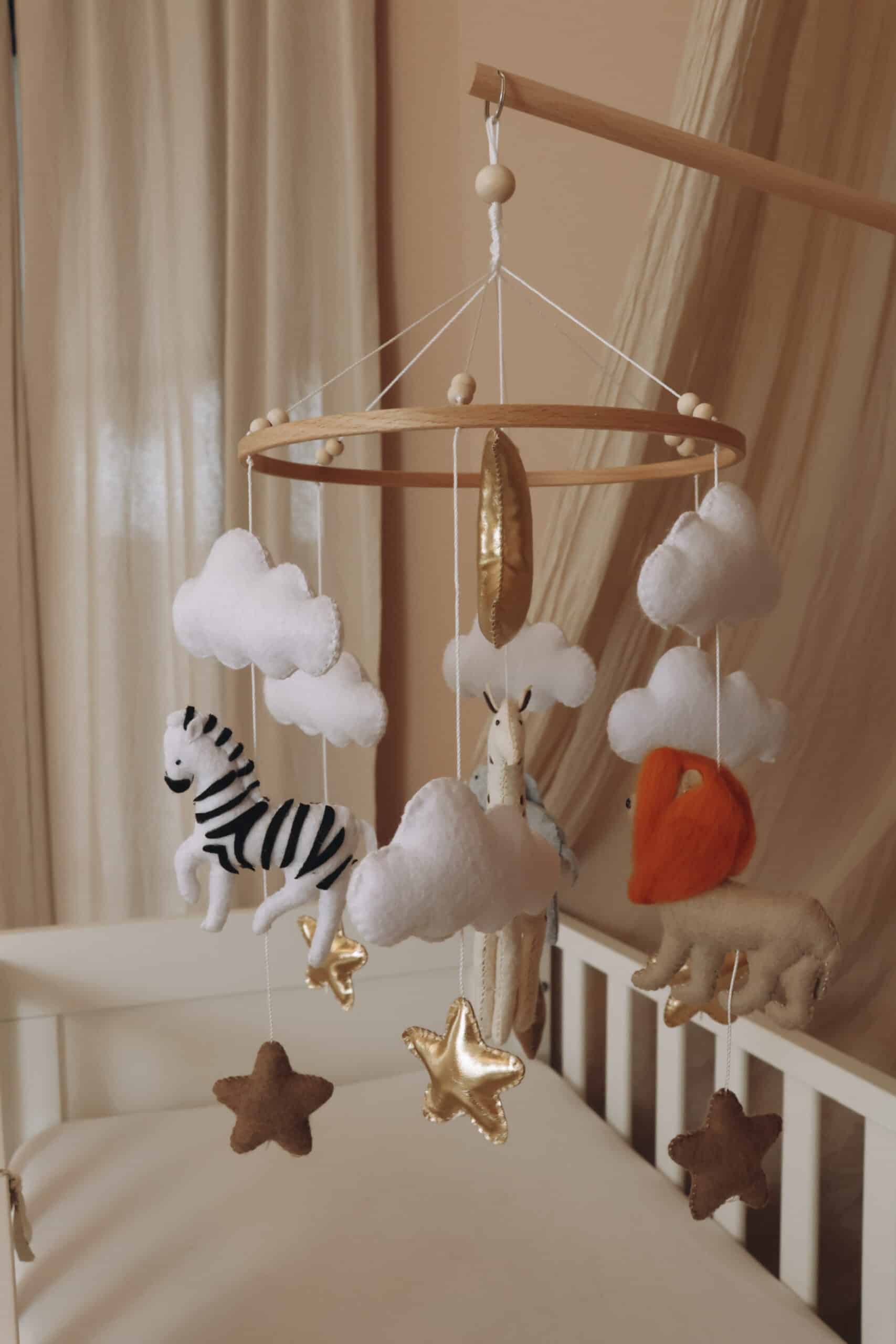 Handmade Safari baby mobile-13