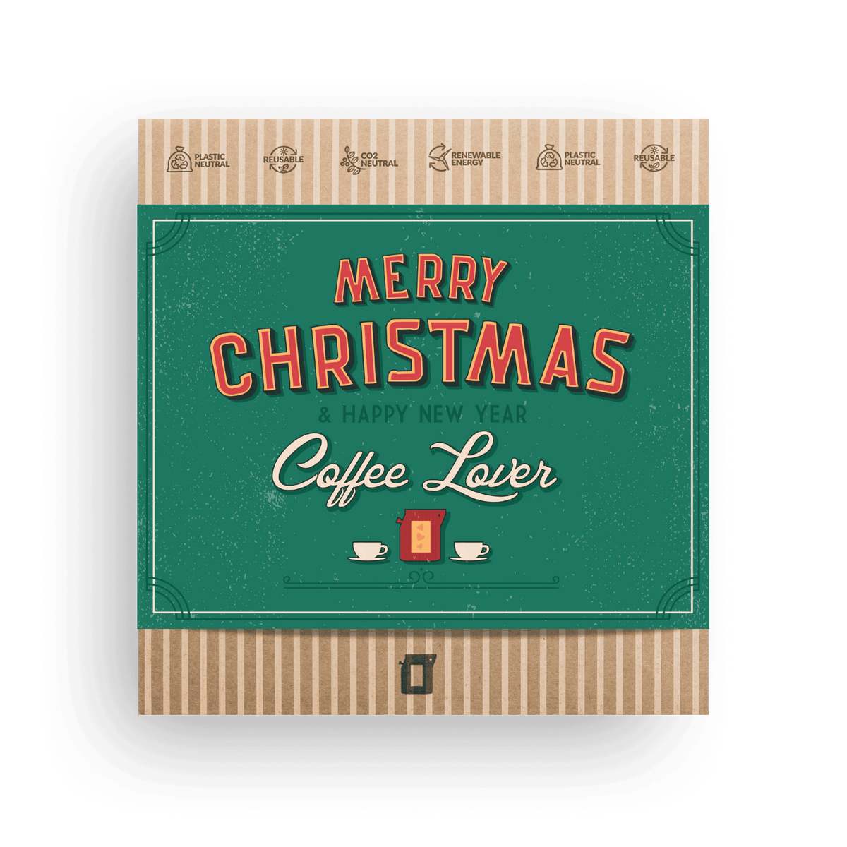 Merry Christmas Retro Coffee Gift Box