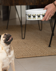Pug Perfection: The High-End Ceramic Dog Bowl for Snorty Royals!
