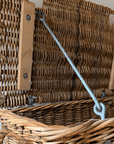 Victorian Industrial Basket On Wheels