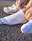 White Performance Trainer Socks
