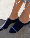 Navy "No-Show" Bamboo Socks