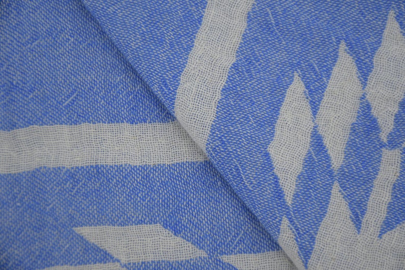 AZTEC BLUE TURKISH TOWEL