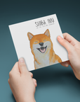 Escape Plans & Birthday Barks” – Shiba Inu Greeting Card
