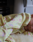 Amelie Lemonade Butterfly Girls Silk Pyjama Set