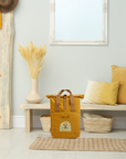Fawn Chow Chow Chic: Aloof Floof Roll-Top Backpack