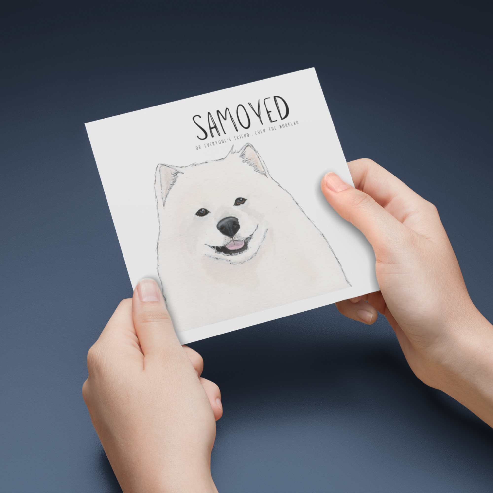 Fluff, Love &amp; Alibis – A Samoyed Card for All Occasions