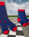 Racing Cars Matching Bamboo Socks (Adult & Child)