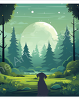 Dog in Nature Greetings Card