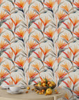 Tropical Strelitzia Floral Wallpaper