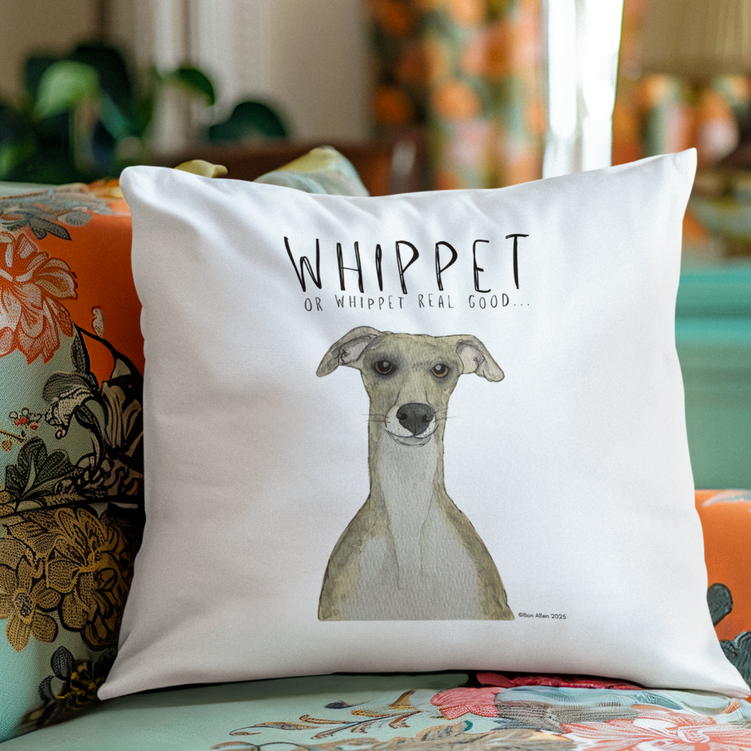 Whippet Real Good Cushion – Zoomies &amp; Comfort Combined!