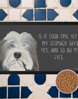 Bearded Collie Pet Bowl Mat – The 'Is It Food Time Yet?' Edition!