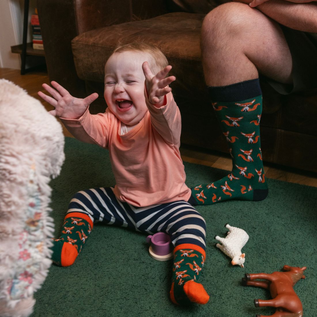 Fox Matching Bamboo Socks (Adult &amp; Child)