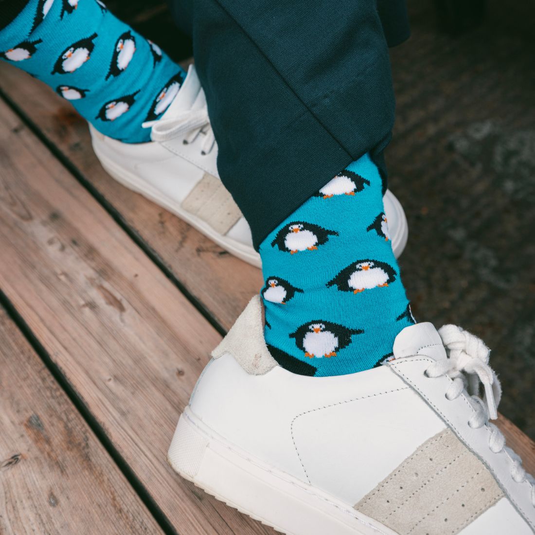 Penguin Matching Bamboo Socks (Adult &amp; Child)