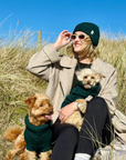 Forest Green British Wool Beanie Hat