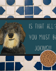 Wire Haired Dachshund Dining Drama – Hilarious Pet Bowl Mat!
