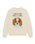 Oversized & Overruled: Eco-Luxe Sweatshirt with Cavalier Queen Energy
