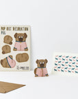 Pop Out Pug Greeting Card