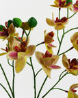 Artificial Flowers Orchid Pink Yellow Planter 43cm-1