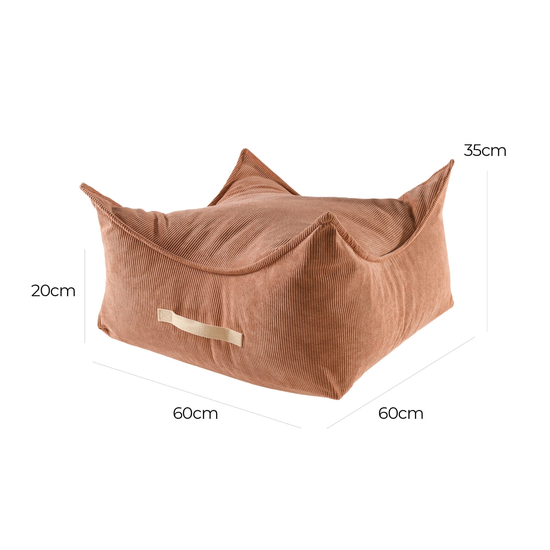 MeowBaby® Corduroy Square Pouf – Creative &amp; Durable Play Space by MeowBaby at www.brixbailey.com