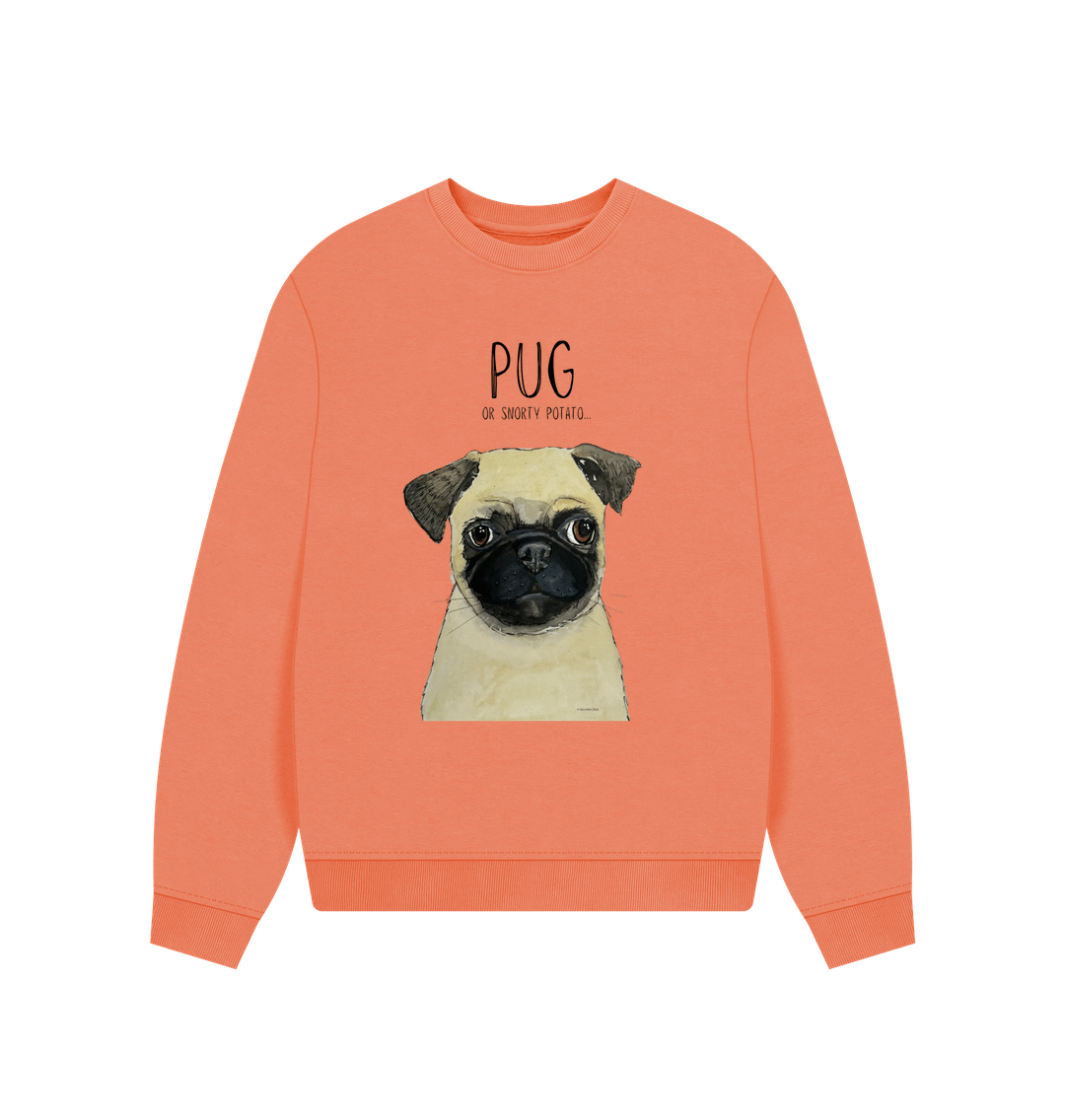 Pug Women's Oversized Sweatshirt
