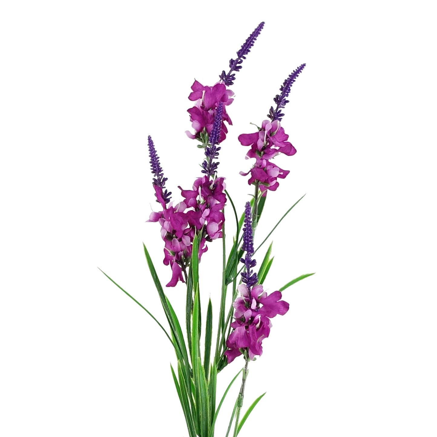 Pack of 6 x Artificial Flowers Dark Pink Larkspur Artifical Stem 80cm-3
