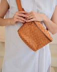 Handwoven Leather Belt Bag