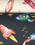 Watercolour Space Wallpaper | Rockets, Planets & Stars