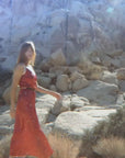 Cosmic Crimson Silk Slip Dress