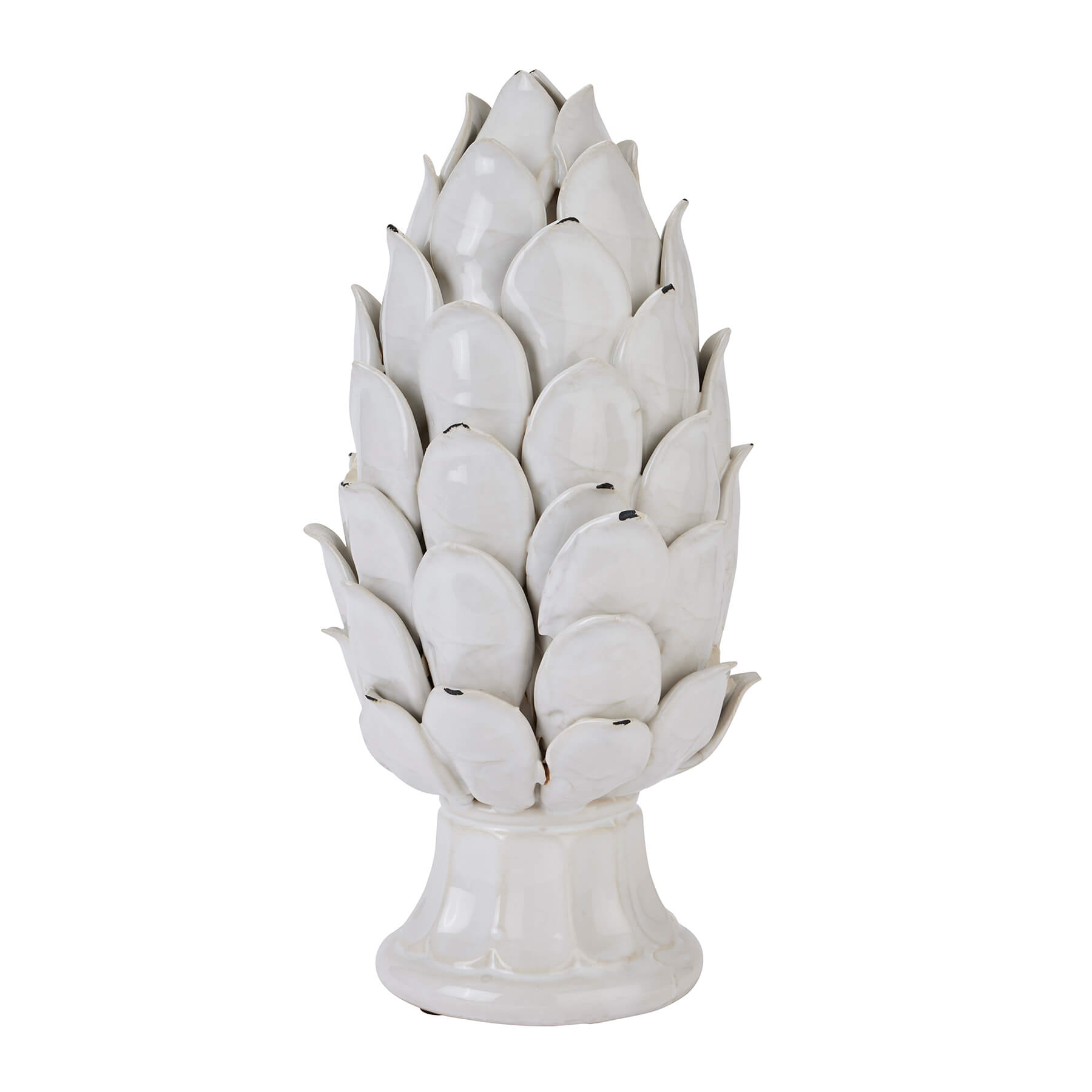 Elegant Large Ivory Chianti Artichoke | Statement Decor