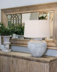 Full Length Wall Mirror in Natural Wood Frame