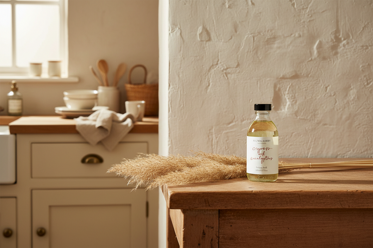 Cypress &amp; Eucalyptus Diffuser Refill + Free Reeds