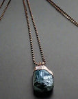 Raw Black Tourmaline Copper Pendant | Handmade by Blackbird & Sage