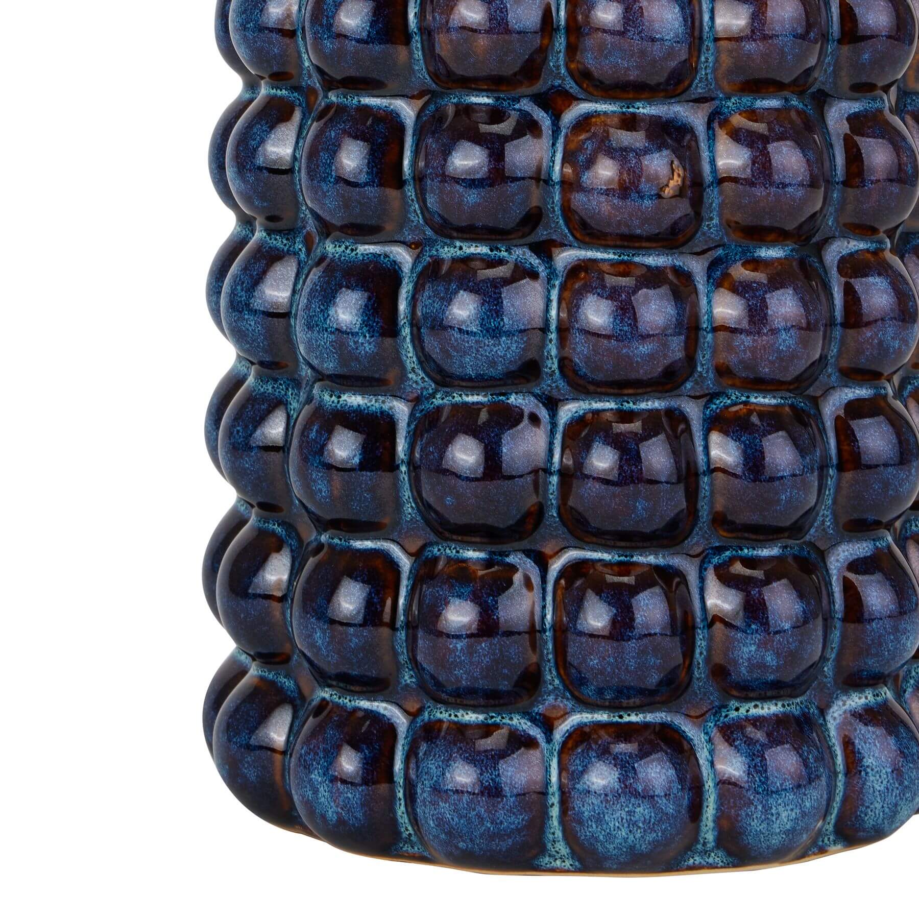 Blue Bubble Ceramic Umbrella Stand