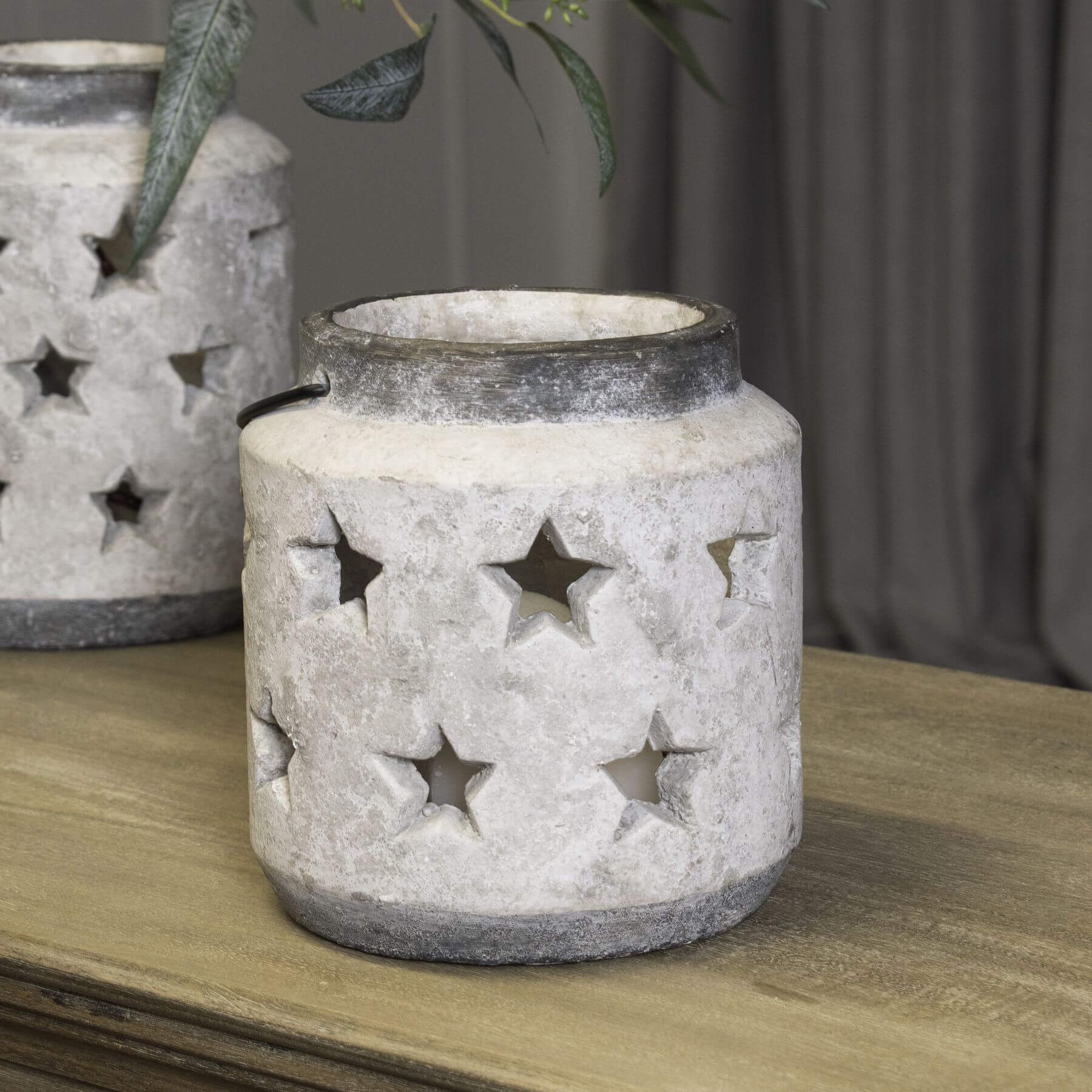 Stone Star Lantern for Soft Outdoor Glow