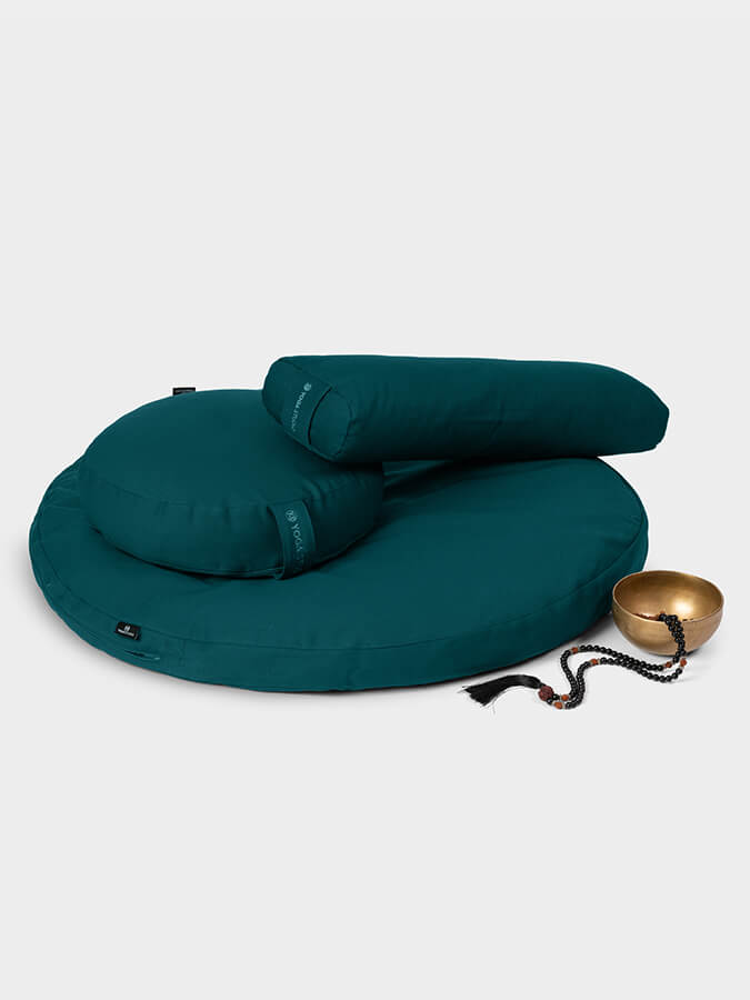 Yoga Studio EU Round Organic Zabuton Meditation Cushion Kit - Zafu &amp; Pranayama