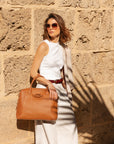 Wimbledon Leather Laptop Backpack