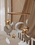 Handmade Little Whales baby mobile-12