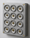 12 Gang 2 Way Cast Aluminium Industrial Toggle Switch Light Panel