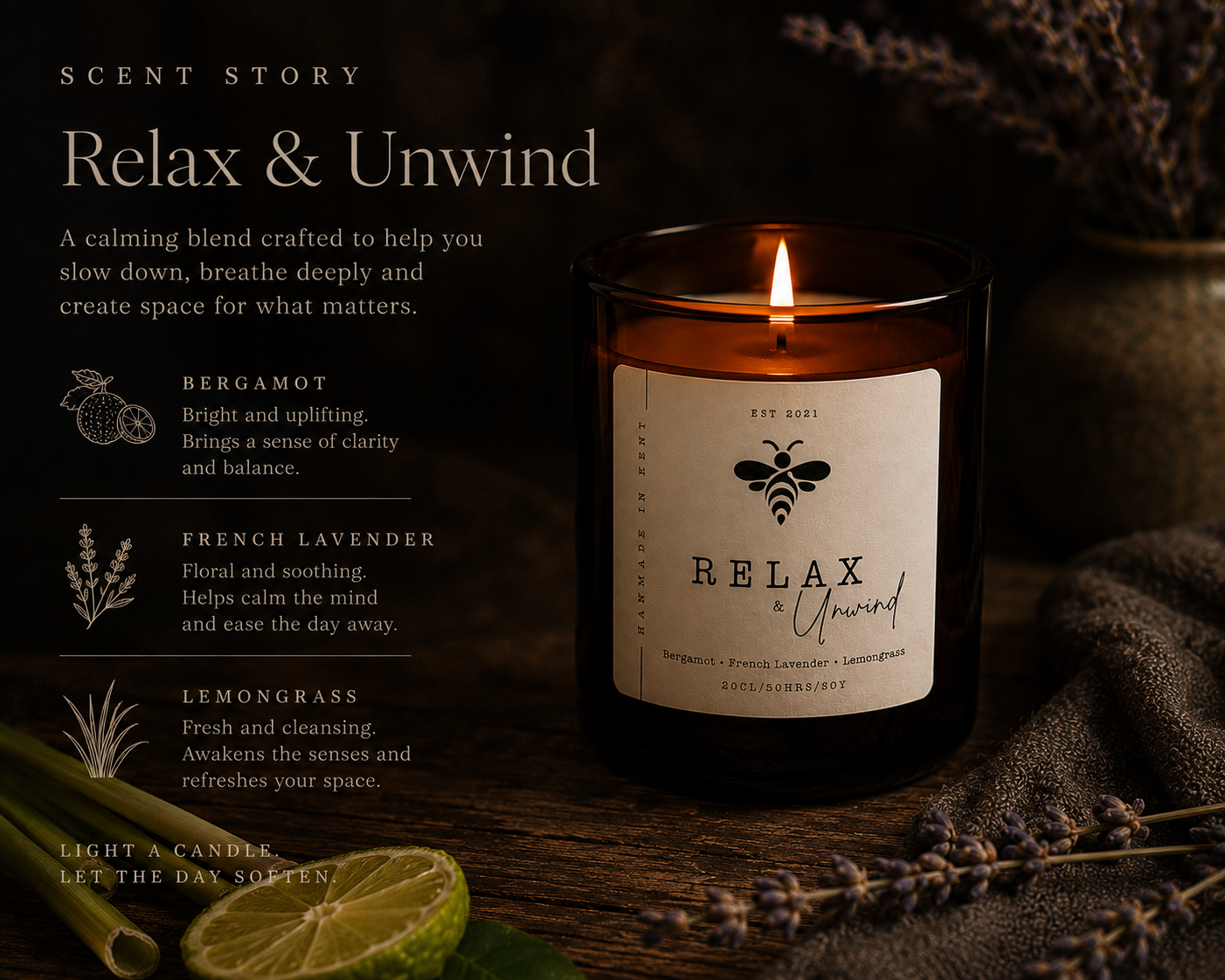 Relax &amp; Unwind Candle